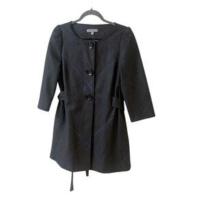 Classiques Entier jacket blazer gray belted sz Small